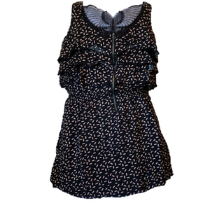 Material Girl lace butterfly Summer Dress black pink small